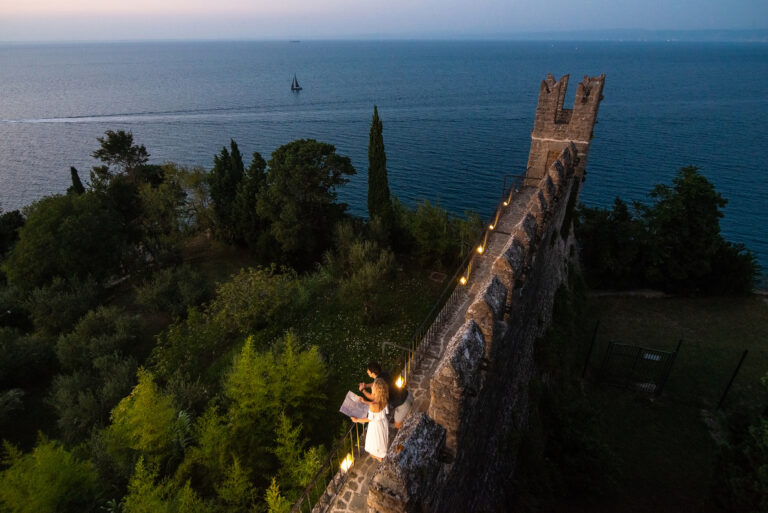 Piran walls as seen from a drone